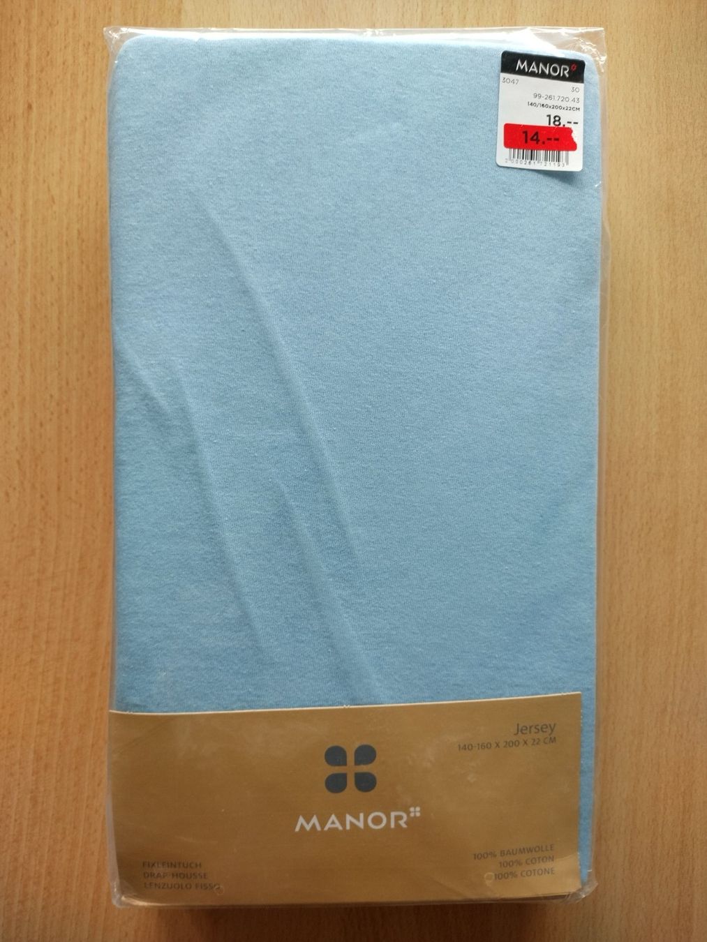 Manor Biancheria da letto: Manor Jersey Fixleintuch 140-160 x 200 cm – Nuovo e nell'imballaggio originale da Jona venduto da Argus36