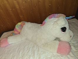 Riesen Einhorn Kuscheltier, super Zustand, ca. 1 Meter