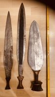 Macheten 3 Stck. antike afrikanische Waffen mit Griffen