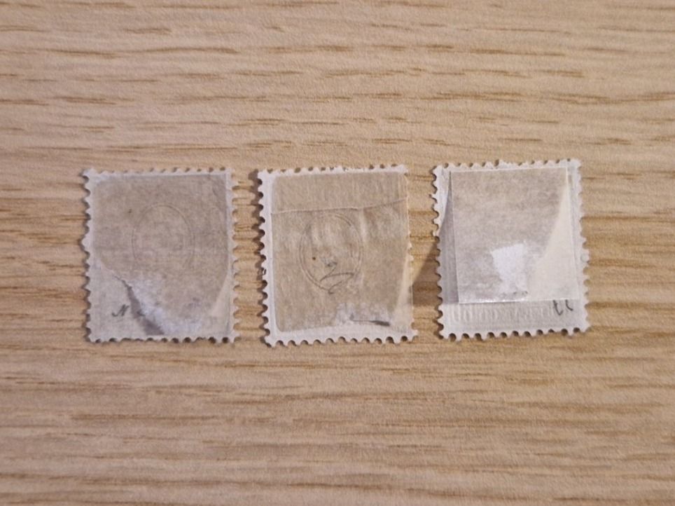 Alle Briefmarken: Sitzende Helvetia 29, 34 und 35 – Gebraucht aus Ortschwaben von Ruebezahl 1