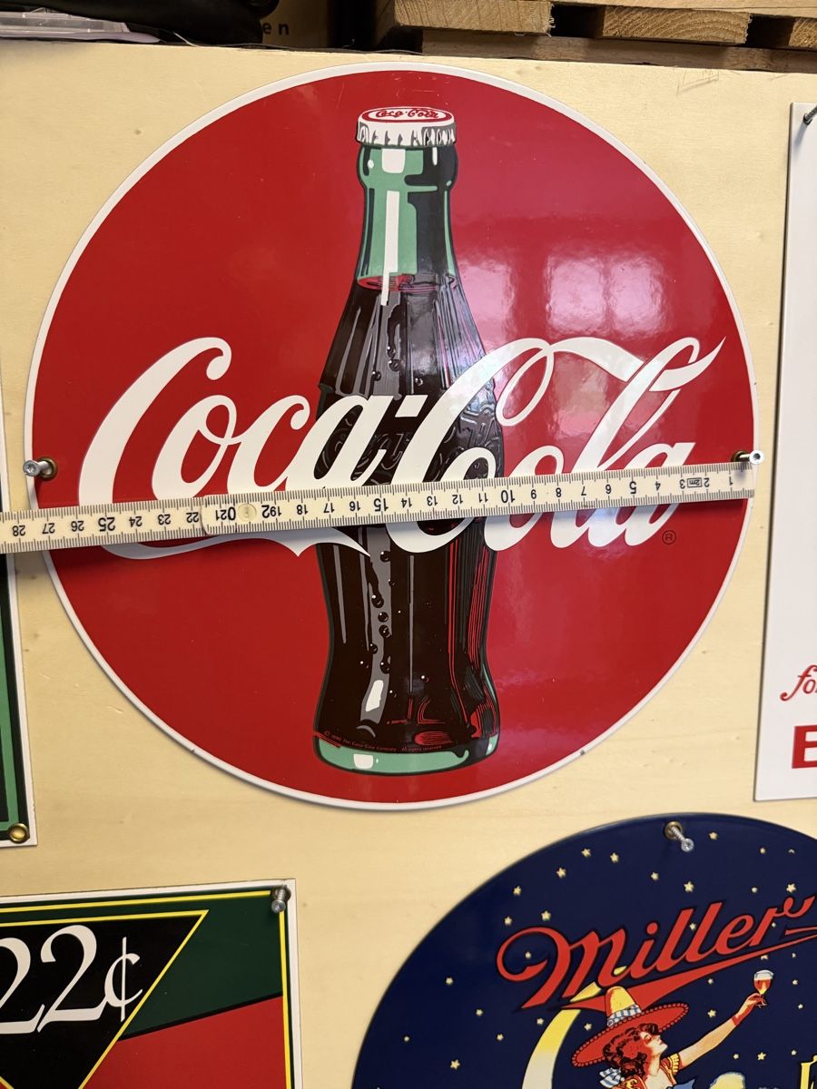 Coca-Cola Insegne: Coca Cola Emailschild  – Nuovo (secondo la descrizione) da Basel venduto da barracuda360
