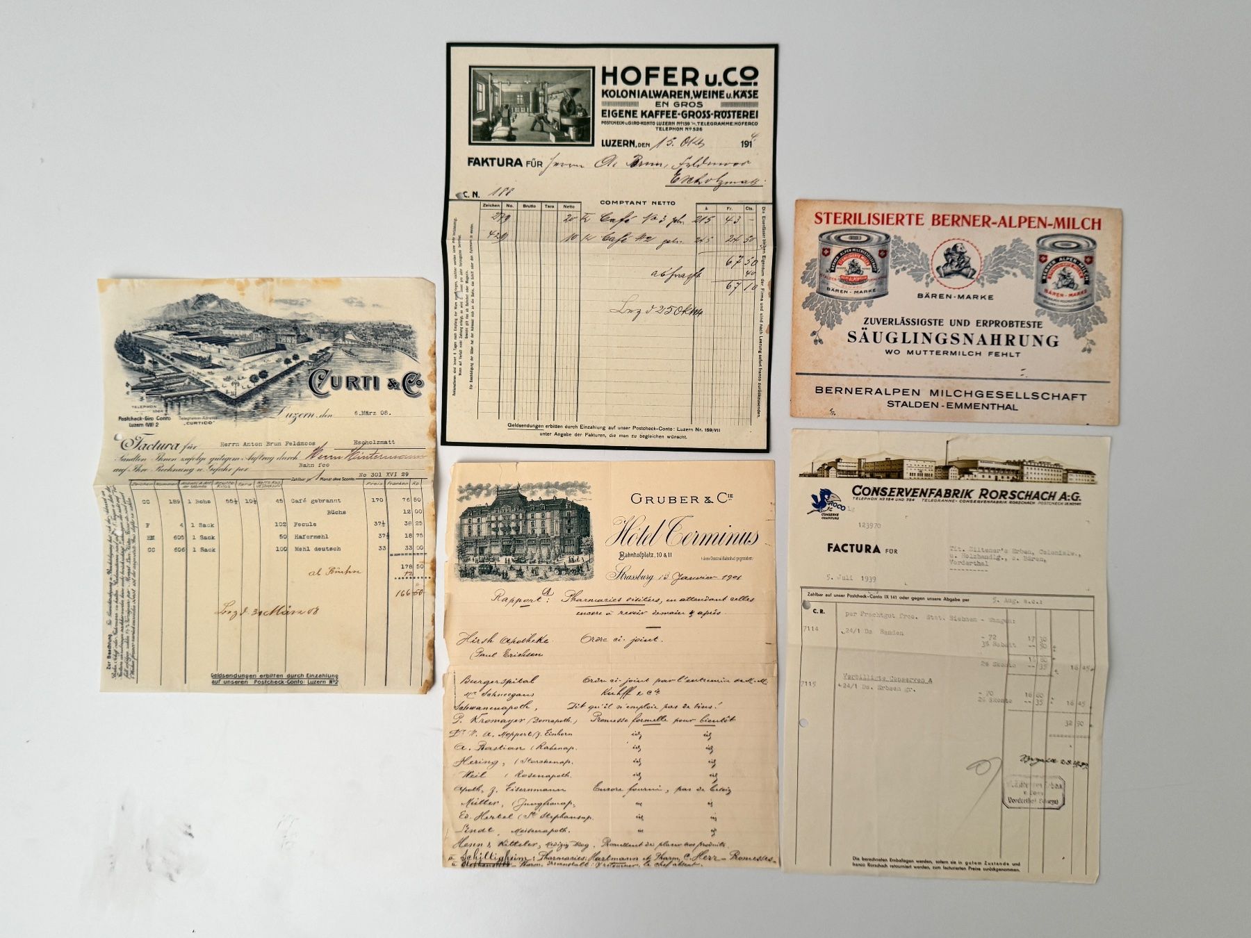 Dokumente: Diverse Briefköpfe //i078 – Gebraucht aus Bern von JMsoehne1987 1