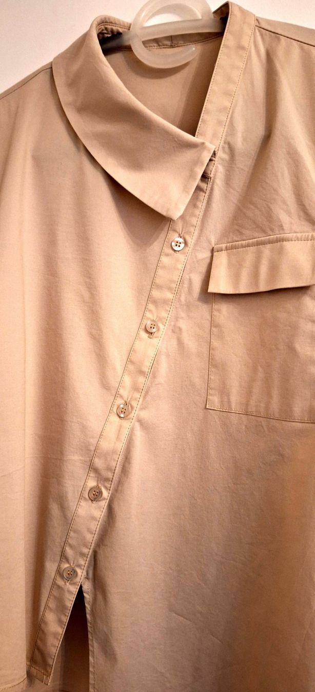Camicette: Bluse Asymmetrisches Design Beige – Nuovo (secondo la descrizione) da Matten b. Interl venduto da iae_cwc7 2