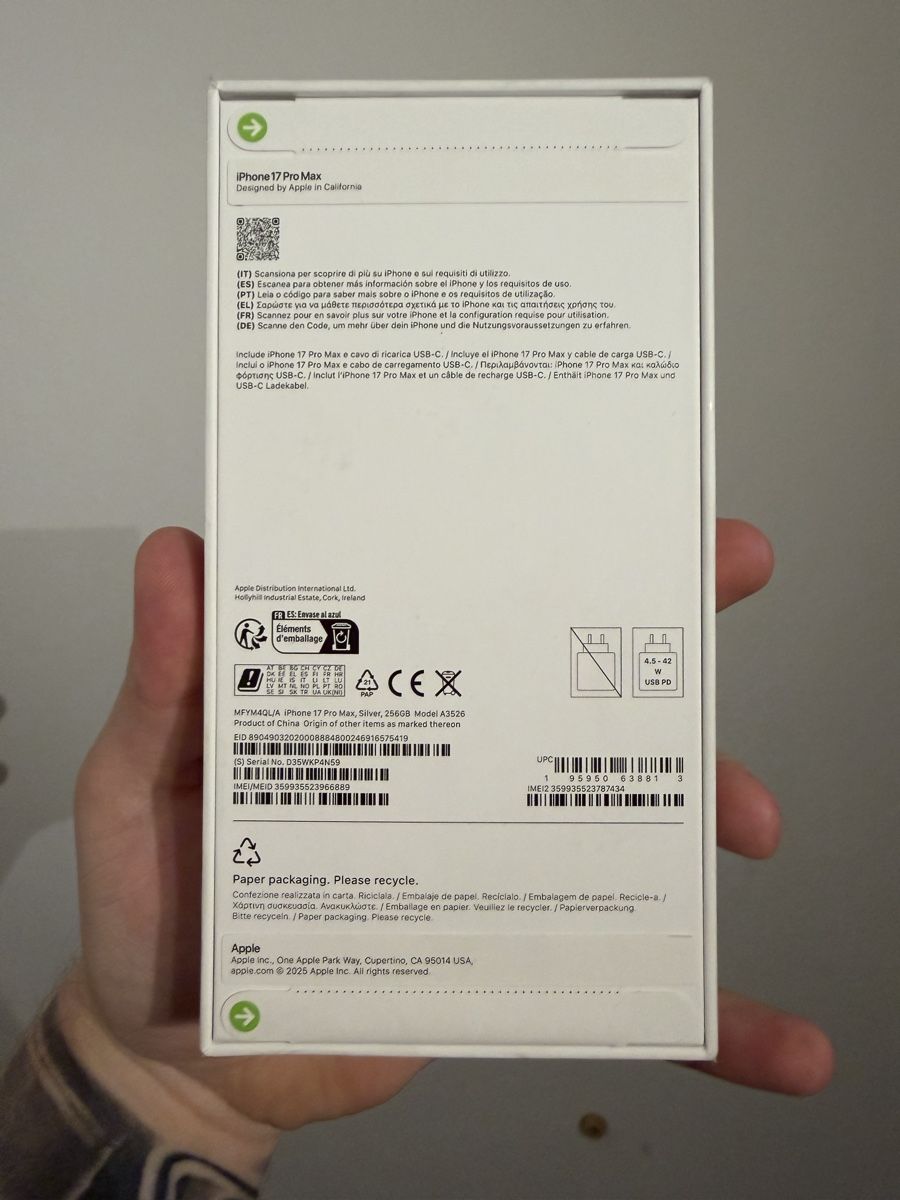 Apple Telefoni cellulari / Smartphones: 17 Pro Max vom Swisscom Neue-sim lock frei !  – Nuovo e nell'imballaggio originale da Wallisellen venduto da KrisztianToth 1