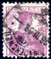 HELVETIA BRUSTBILD II 1909 GESTEMPELT - Q367