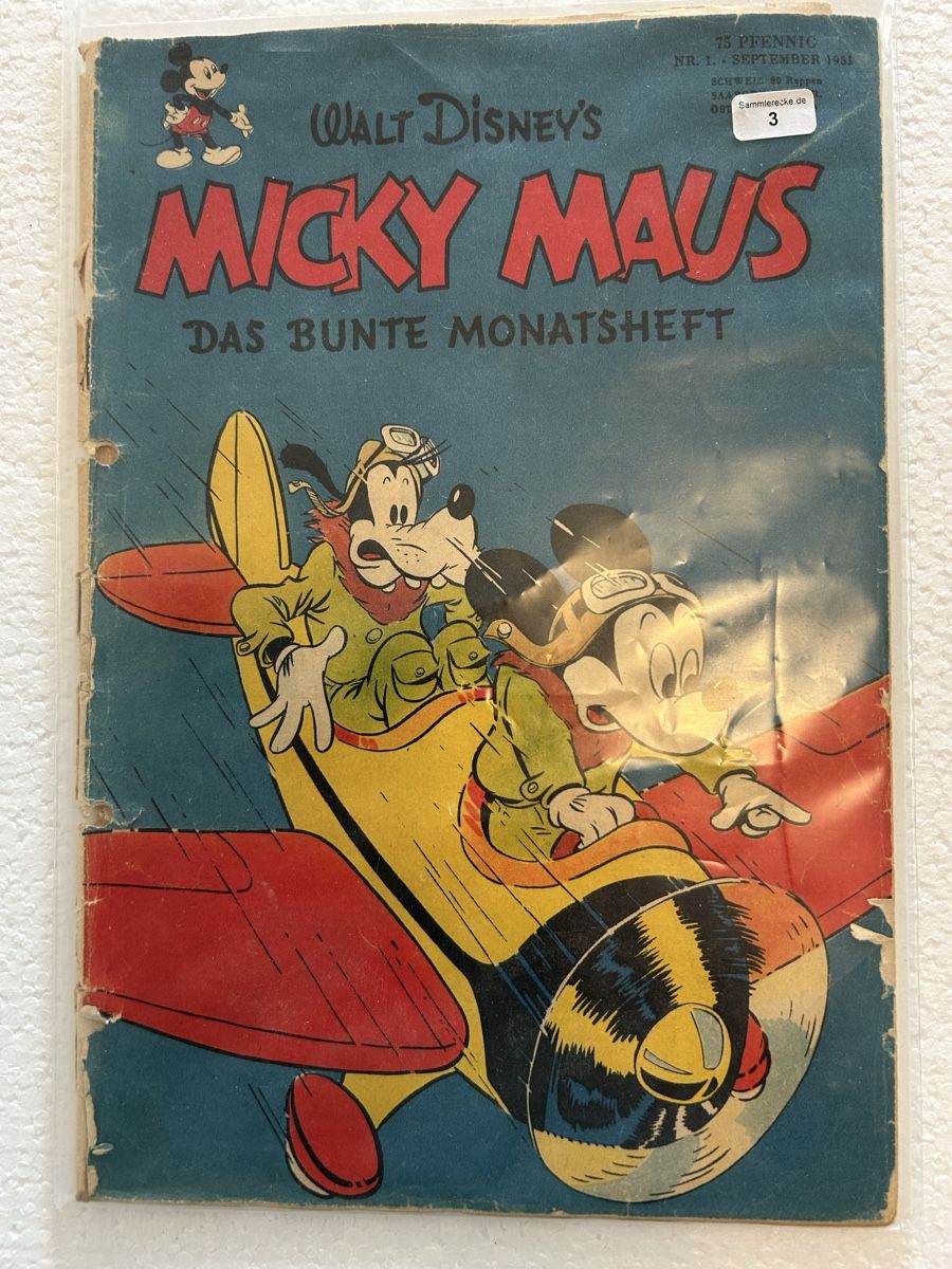 Fumetti: Micky Maus Heft Nr. 1 September 1951 – Usato da Burgdorf venduto da Cambridge0 7