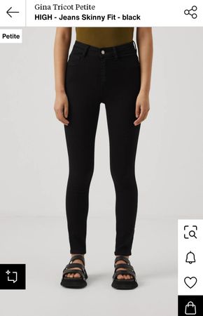Jean skinny noir Gina Tricot petite 38