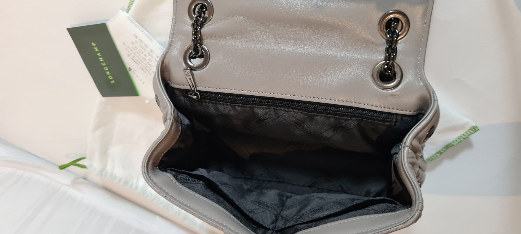 Longchamp Borse da donna: Longchamp BRIOCHE Umhängetasche S - GrauLeder – Nuovo (secondo la descrizione) da Gattikon venduto da lavric_d 6