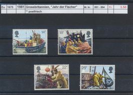 1981 Grossbritannien, "Jahr der Fischer", ** postfrisch