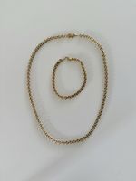 Halskette und Armband Set 18K Gold PL
