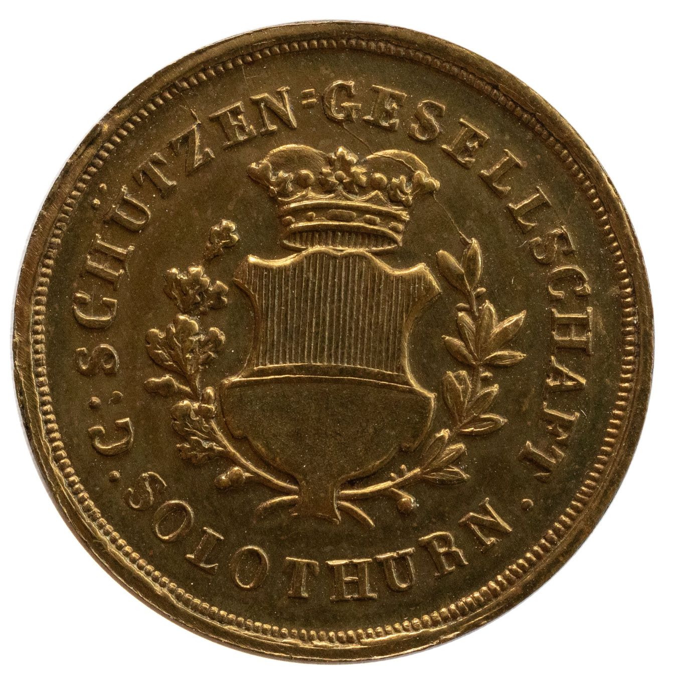 Médailles: Jeton Schützengesellschaft Solothurn Messing – D'occasion à Rotkreuz par Swiss-Coins