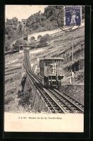 Territet-Glion, Bergbahn auf Fahrt zum B