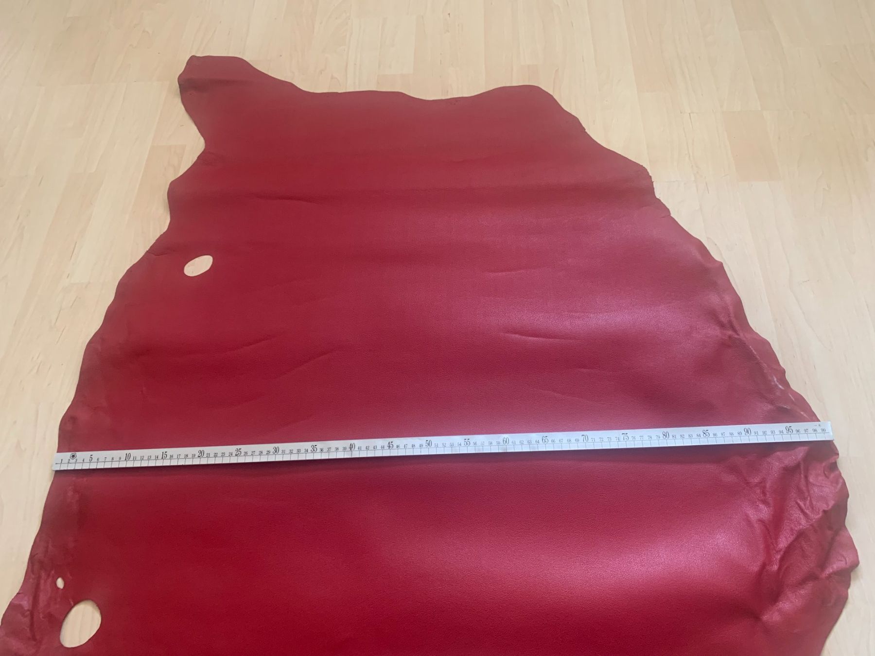 Stoffe: 1 Lederstück, Lederhaut, Leder, Rot, ca. 1mm – Neu (gemäss Beschreibung) aus Worb von farben20zauber 4