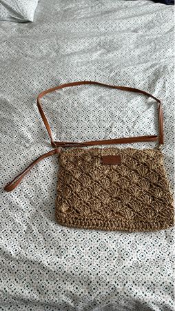 Sommerliche Basttasche Handtasche Umhängetasche