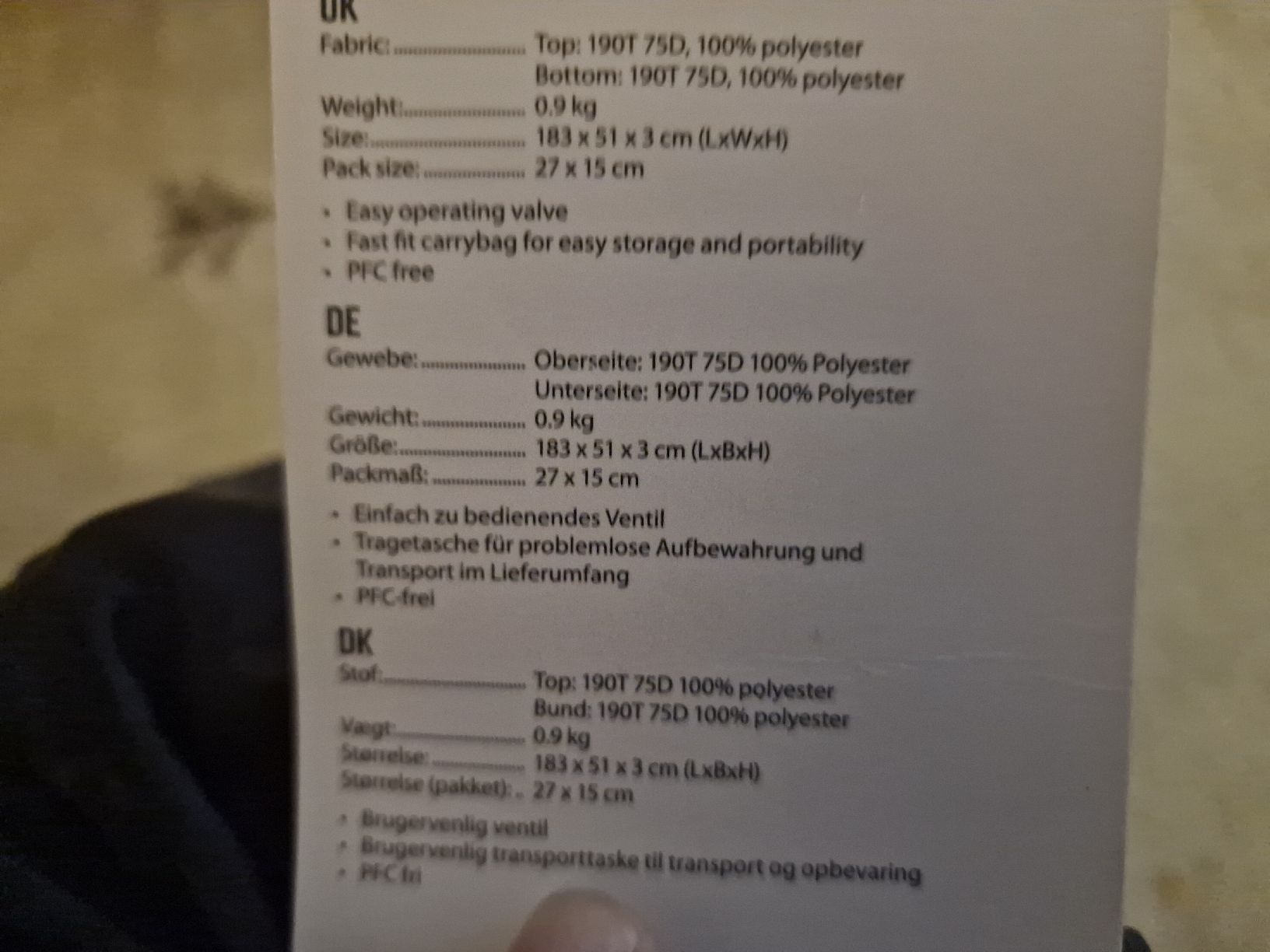 Bodenmatten: Isomatte – Neu und originalverpackt aus Fribourg von Rabalam 3
