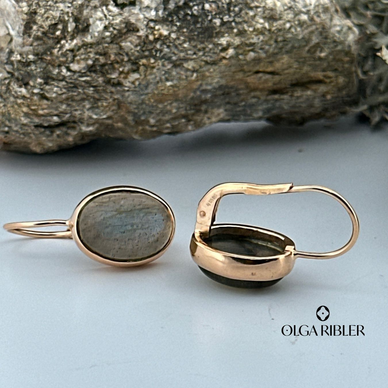Olga Ribler Boucles d'oreille: Sterling Silber 925 Ohrringe mit Labradorite – Neuf (Voir description) à Luzern par Schmuckoutlet 3