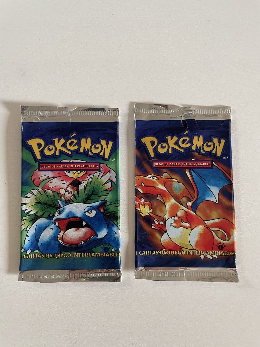 Pokémon Carte collezionabili: 2x booster vide Pokémon édition 1 set de base espagnol – Usato da Montreux venduto da loic_13