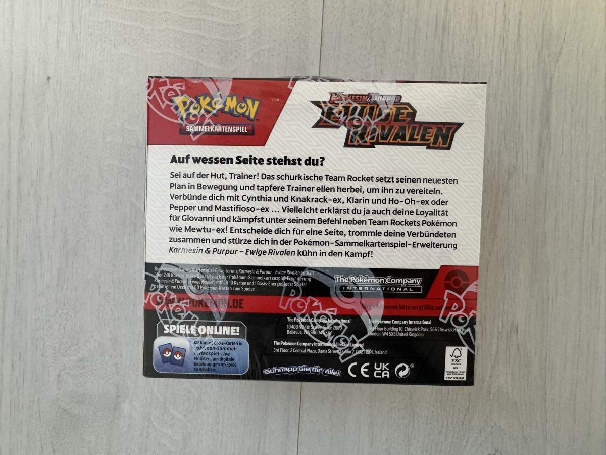 Pokémon Carte collezionabili: Pokémon Ewige Rivalen Display ab 1 CHF – Nuovo e nell'imballaggio originale da Hägendorf venduto da tri_vg77 2