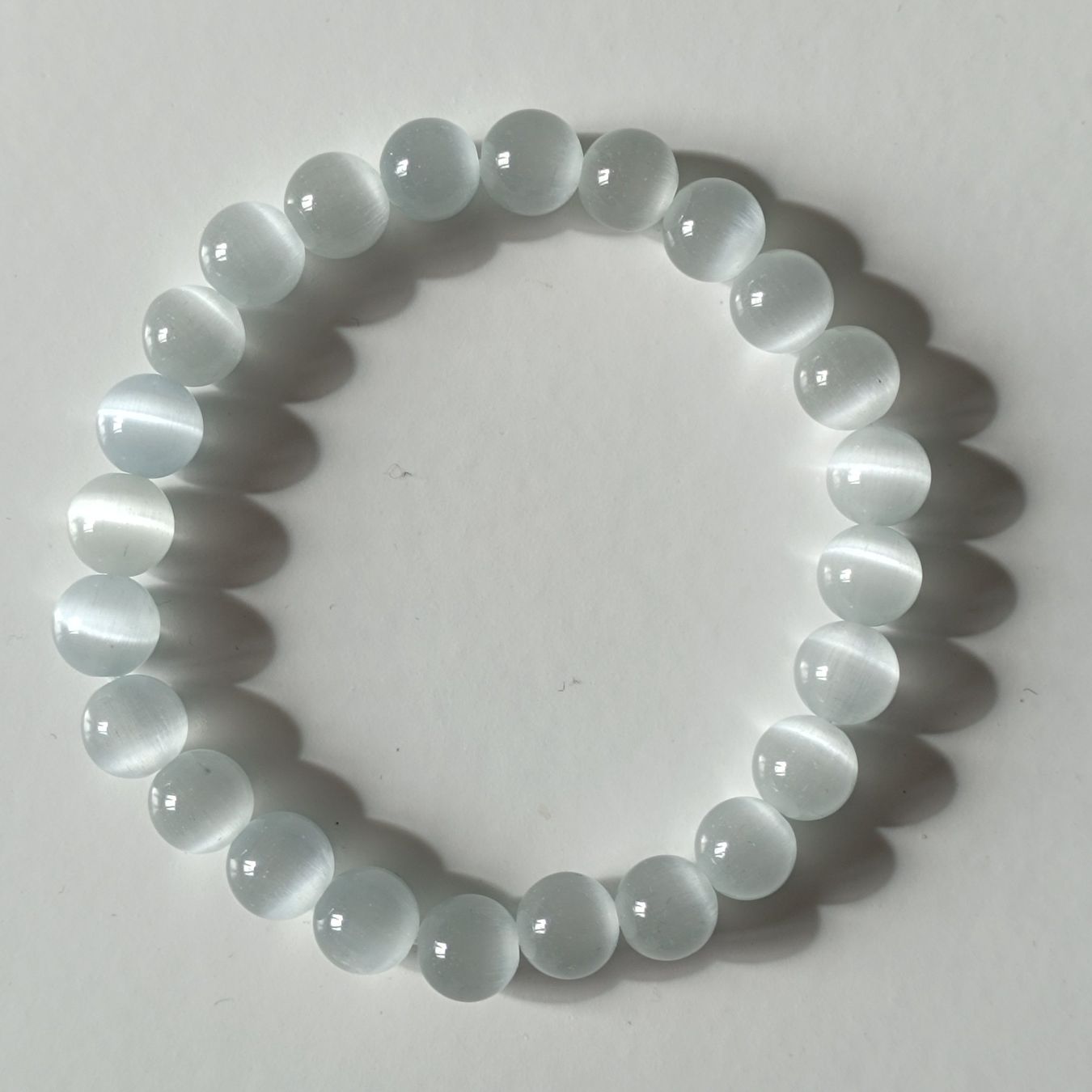 Bracciali & Braccialetti: Selenit Armband Mineralien Stein – Nuovo (secondo la descrizione) da Altdorf SH venduto da Dossenbach 2