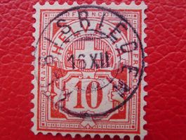 Ziffermuster: 61A mit Zwergstempel ALBISRIEDEN sehr sauber!