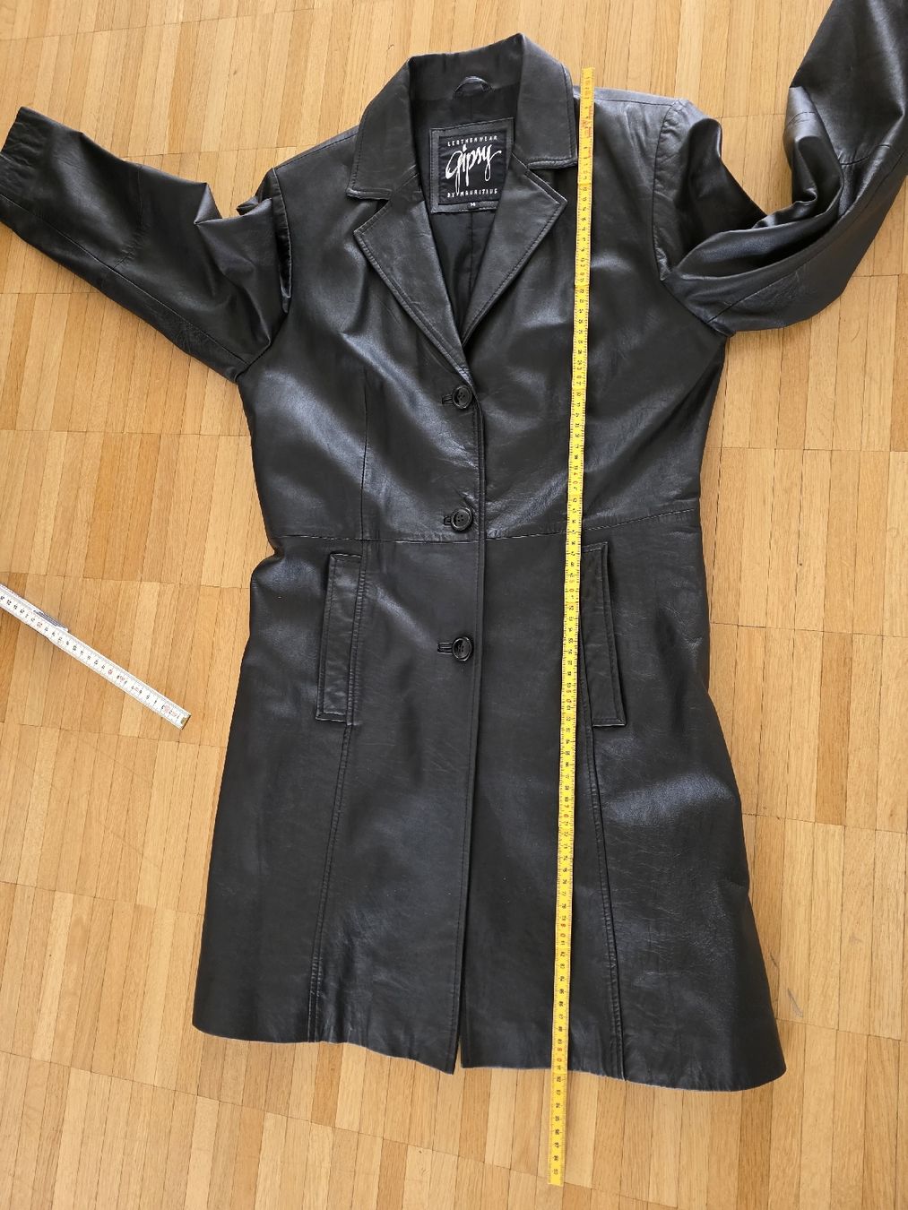 Cappotti: Schwarzer Ledermantel Gipsy by Mauritius, Grösse M – Usato da Laufenburg venduto da may_r2st 3