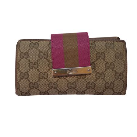 GUCCI SHERRY LINE GG LOGO WALLET