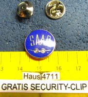 SAAB AUTO AVIATION LOGO PIN ENAMEL SILBRIG