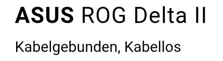 Asus Cuffie: ASUS ROG Delta II Kopfhörer,  Kabelgebunden oder Kabellos – Nuovo (secondo la descrizione) da Winterthur venduto da Baschi_oli_29 3