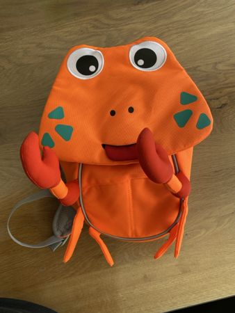 Kinderrucksack Affenzahn Krebs orange guter Zustand
