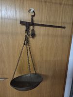 Antike Waage / Laufgewichtswaage, Dekorationsobjekt