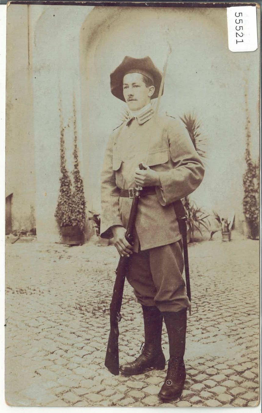 Cartoline postali: Armee Italy - Soldat mit Gewehr – Usato da Ettingen venduto da Kartenplanet