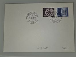 610 + 611 FDC alleine RAR !! - Kat 70.-- für nur 8.--