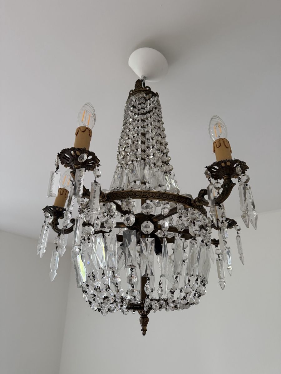 Lustres & lampes de plafonds: Kristall Deckenleuchte  – D'occasion à Basel par Isavini 1