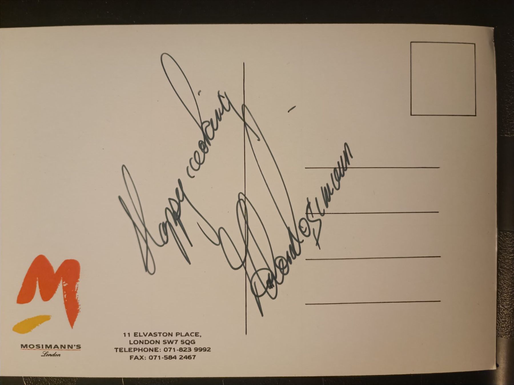 Autographes: Anton Mosimann - Starkoch - handsigniert – D'occasion à Menziken par Artographs