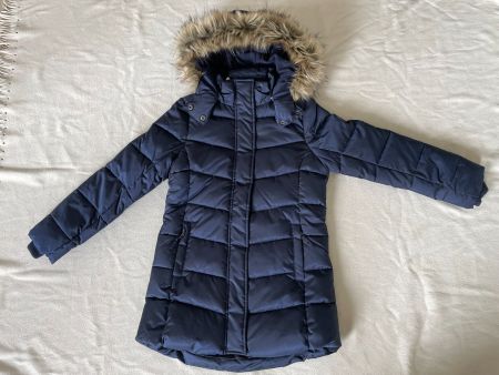Veste d'hiver/doudoune capuche bleu H&M 12-13 (158) - neuf