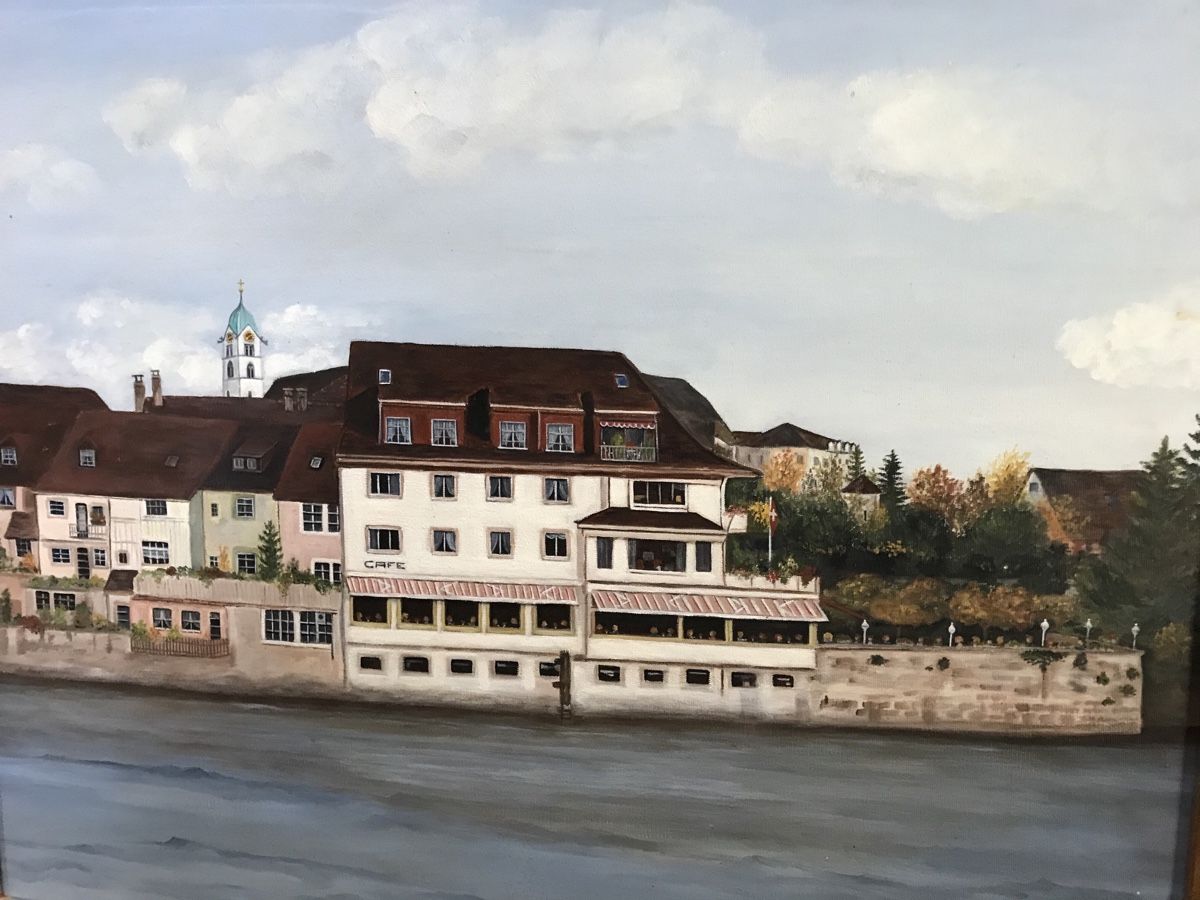 Dipinti: Gemälde Rheinfelden signiert – Usato da Wolfhalden venduto da SecondAntique 3