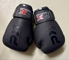 Boxhandschuhe PX schwarz Grösse 16oz guter Zustand