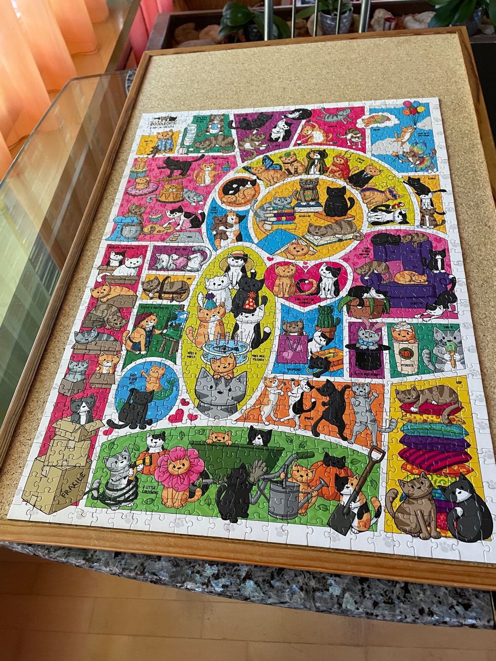 Puzzle: Comic Puzzle DOODLE CATS  1000 Teile  (random cut) – Usato da buch am irchel venduto da Hildoceras 1