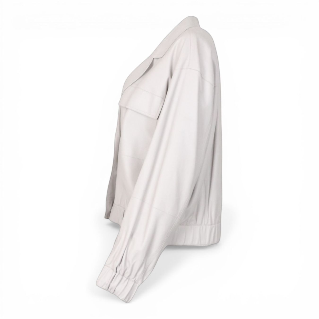 Giacche: Lafayette 148 Lederjacke grau Gr. M – Usato da Binningen venduto da Designerlabels 4