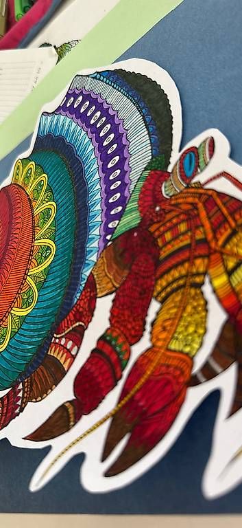 Poster & Bilder: Bild von Hand gemalt "Kaleido Krebs" 21cm – Gebraucht aus Muhen von jol_ina00 1