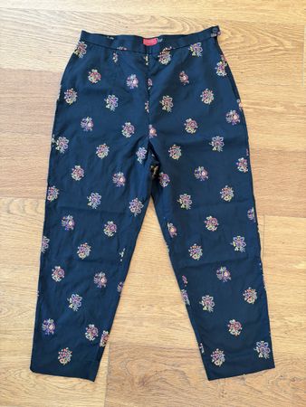 Kenzo Paris Vintage Hose / Pantalon brodé - Gr. 42 (38/40)