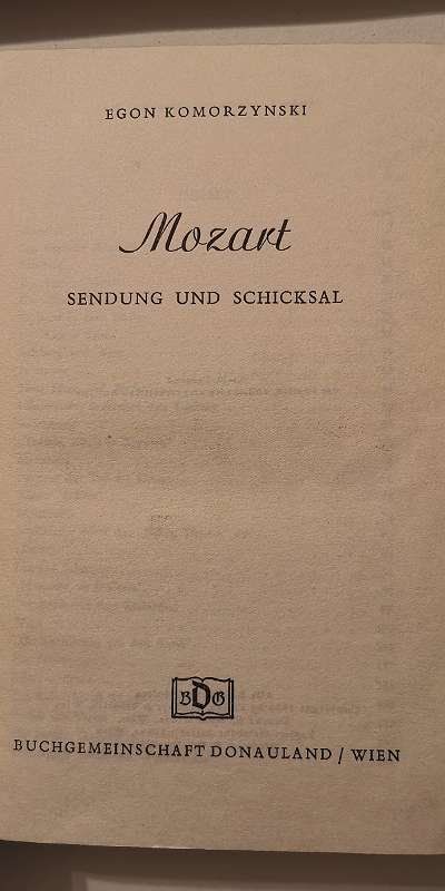 Libri: Egon Komorzynski - Mozart – Usato da Genève venduto da Somethingwicked 2