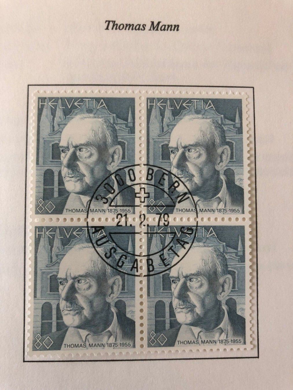 Tutti i francobolli: PTT-Heftli "Porträtmarken 1979 Wahlschweizer" 21.2.79 Bern – Nuovo (secondo la descrizione) da Landquart venduto da interesse63 1
