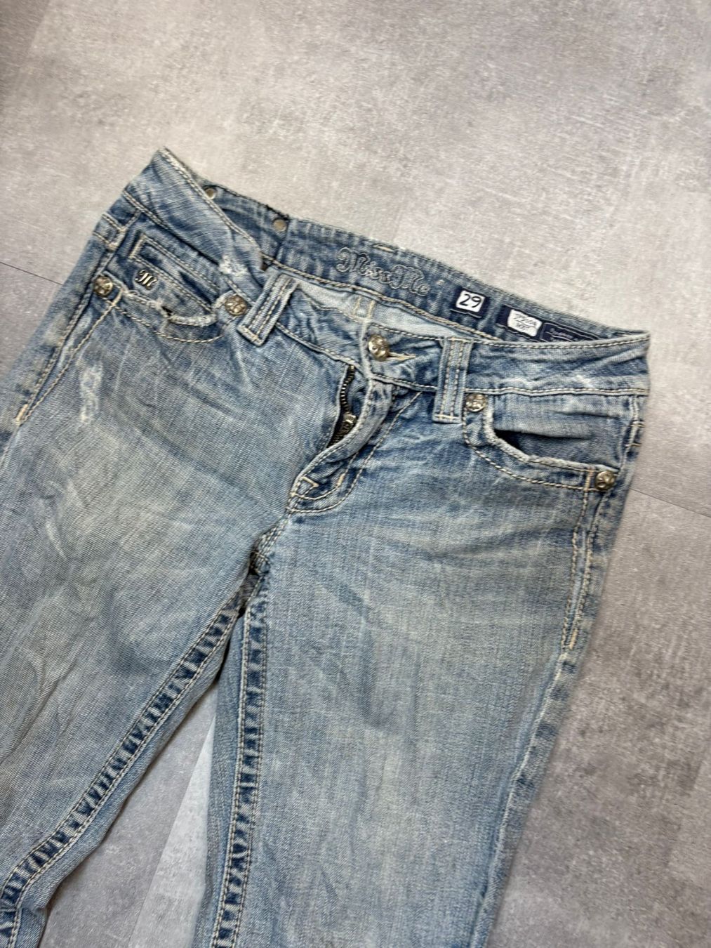 Jeans: Miss Me Bootcut Flared Jeans - Grösse M/29 – Usato da Werdenberg venduto da hase.vintage 3