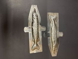Ancien moule poisson 20cm brochet schokoladenform