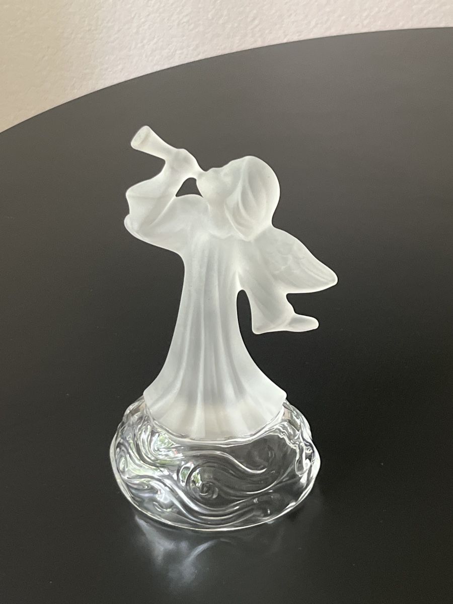Statuette: Singende Engelsfigur aus Glas – Usato da Zürich venduto da Nowstalgia 5