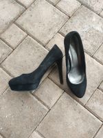 Schwarze CUBE High Heels, Grösse 38