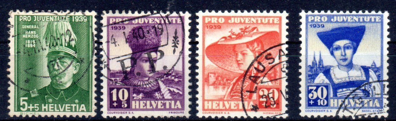 Tutti i francobolli: Pro Juventute Satz 1939 o Kat: 20.00 CHF – Usato da Remetschwil venduto da Hofiii