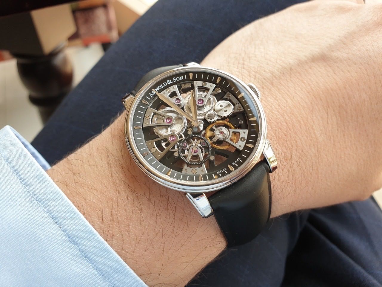 Patek Philippe Uhren: Arnold & Son Nebula, Stahl/Kautschuk/Leder Bänder – Gebraucht aus Horgen von PatekVacheron 3