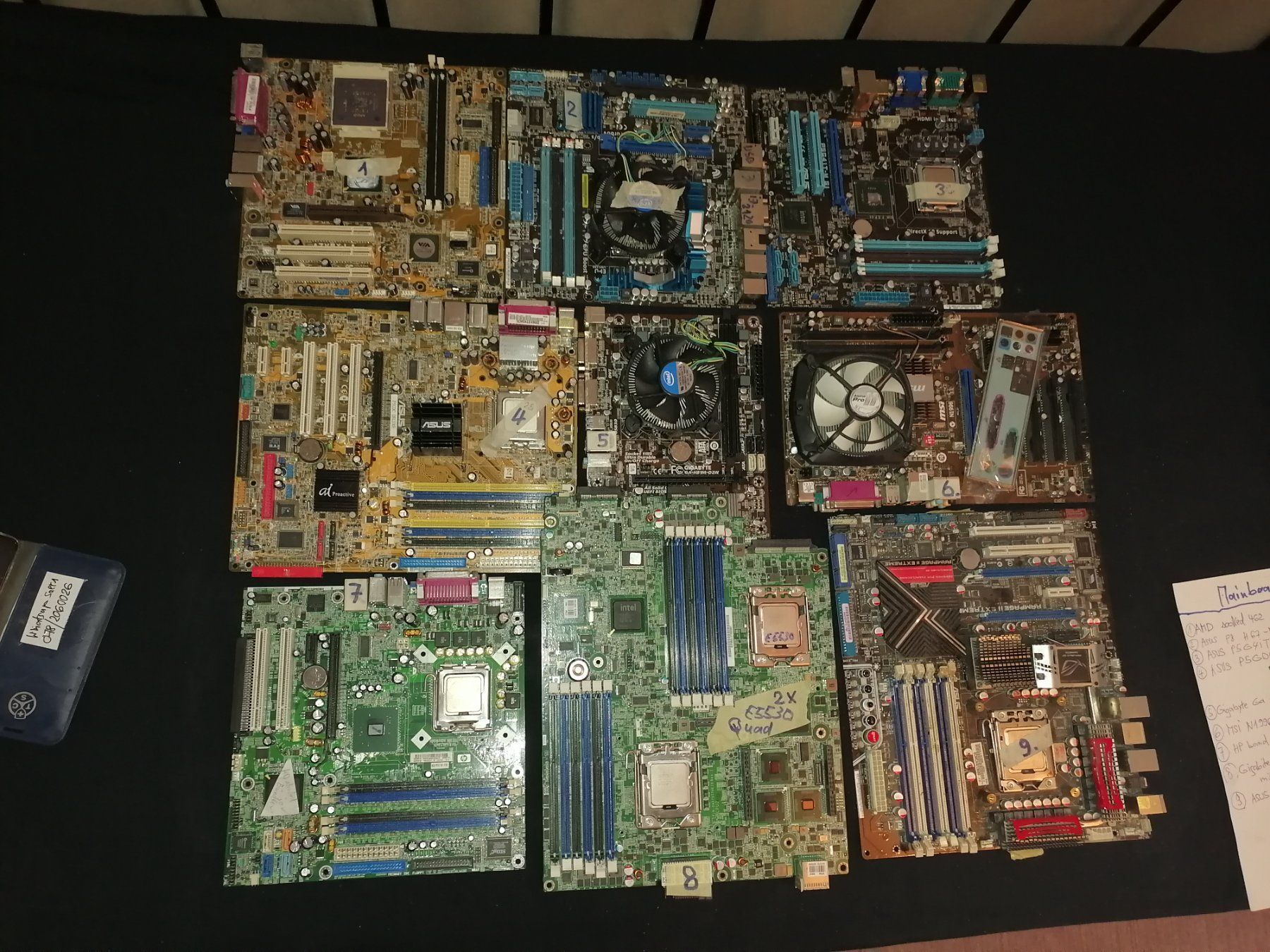 Mainboards: MAINBOARD mit  I 7 cpu intel – Gebraucht aus wila von audi48 2